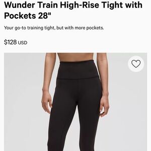 lululemon athletica Wunder Train High-Rise Tight - Black